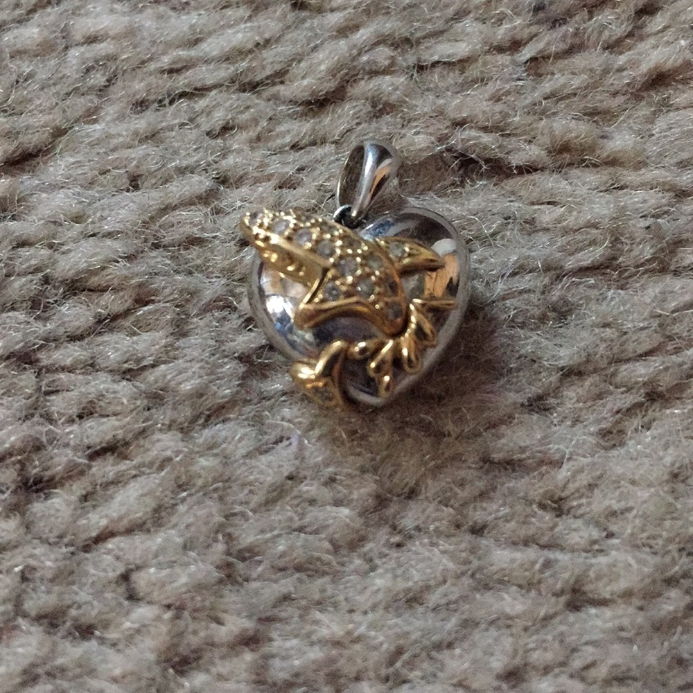 **SOLD Heart shark pendant!